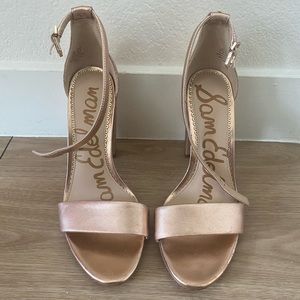 Sam Edelman YARO BLOCK HEEL SANDAL - rose gold; 6.5